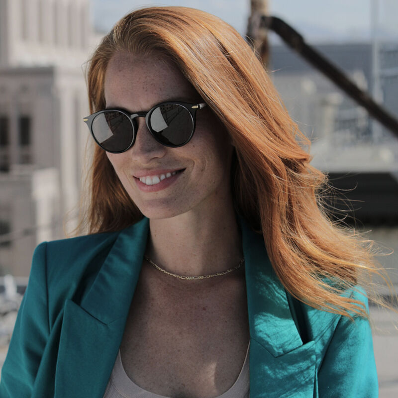 LEONORA, Shiny Transparent Black Layer-Mineral Polarized Drivers Cat 2 to 3, hi-res image number null